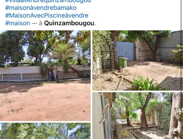 Villa avec piscine à vendre à quinzambougou